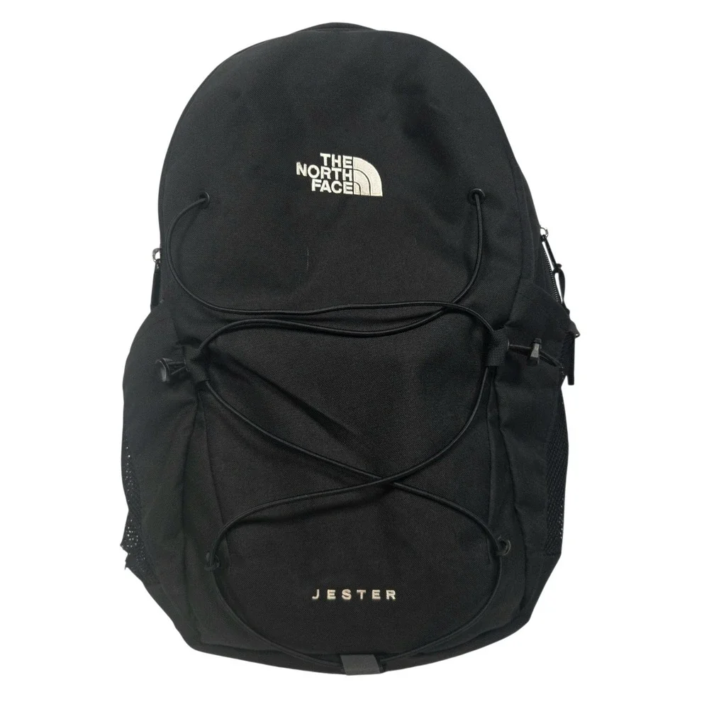 The North Face Jester Backpack Unisex Black FlexVent School Hiking Daypack